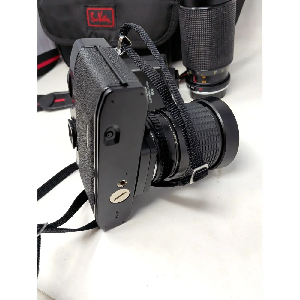 Vintage Film Camera - Ricoh KR5 Super 35mm Film Camera w/ 35mm & 80-200mm Lens